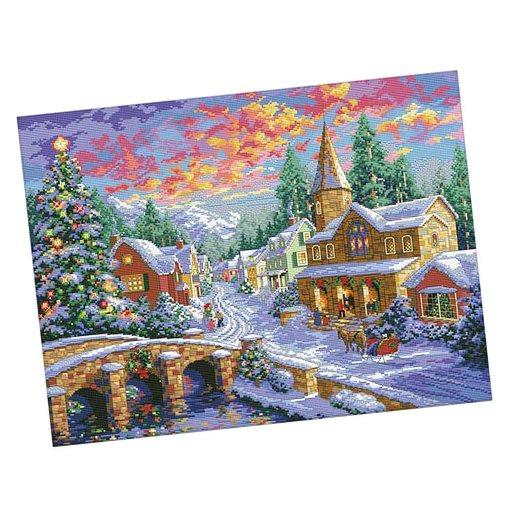 Cross Stitch Stamped Kits Beginners - Kit Punto Croce Stampato Fai-da-Te 11CT,