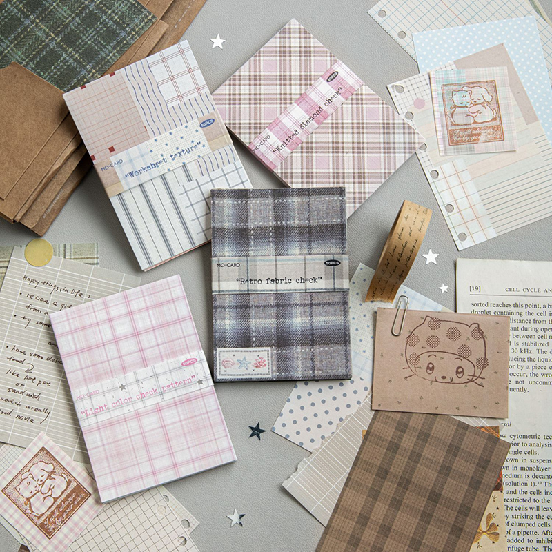 Vintage Junk Journal Scrapbooking Paper - 50 Pezzi di Carta Decorativa a