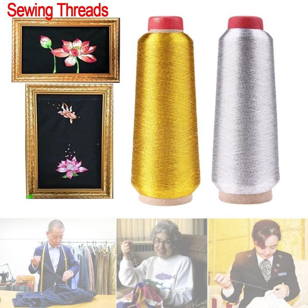 Cotton Embroidery Thread Skeins - Filo da ricamo oro/argento filo a