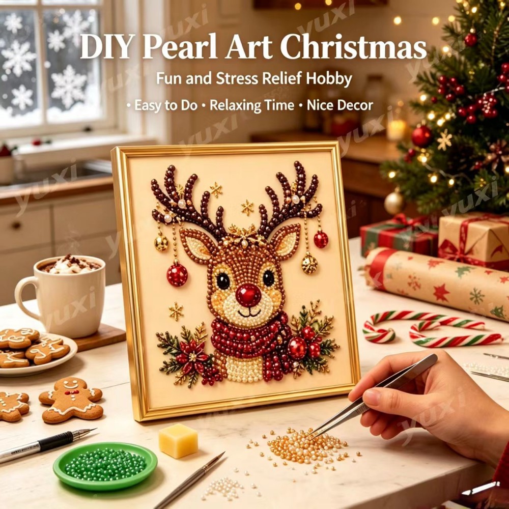5D Diamond Painting Kit Full Drill - Kit di Pittura Diamantata 5D Natalizia