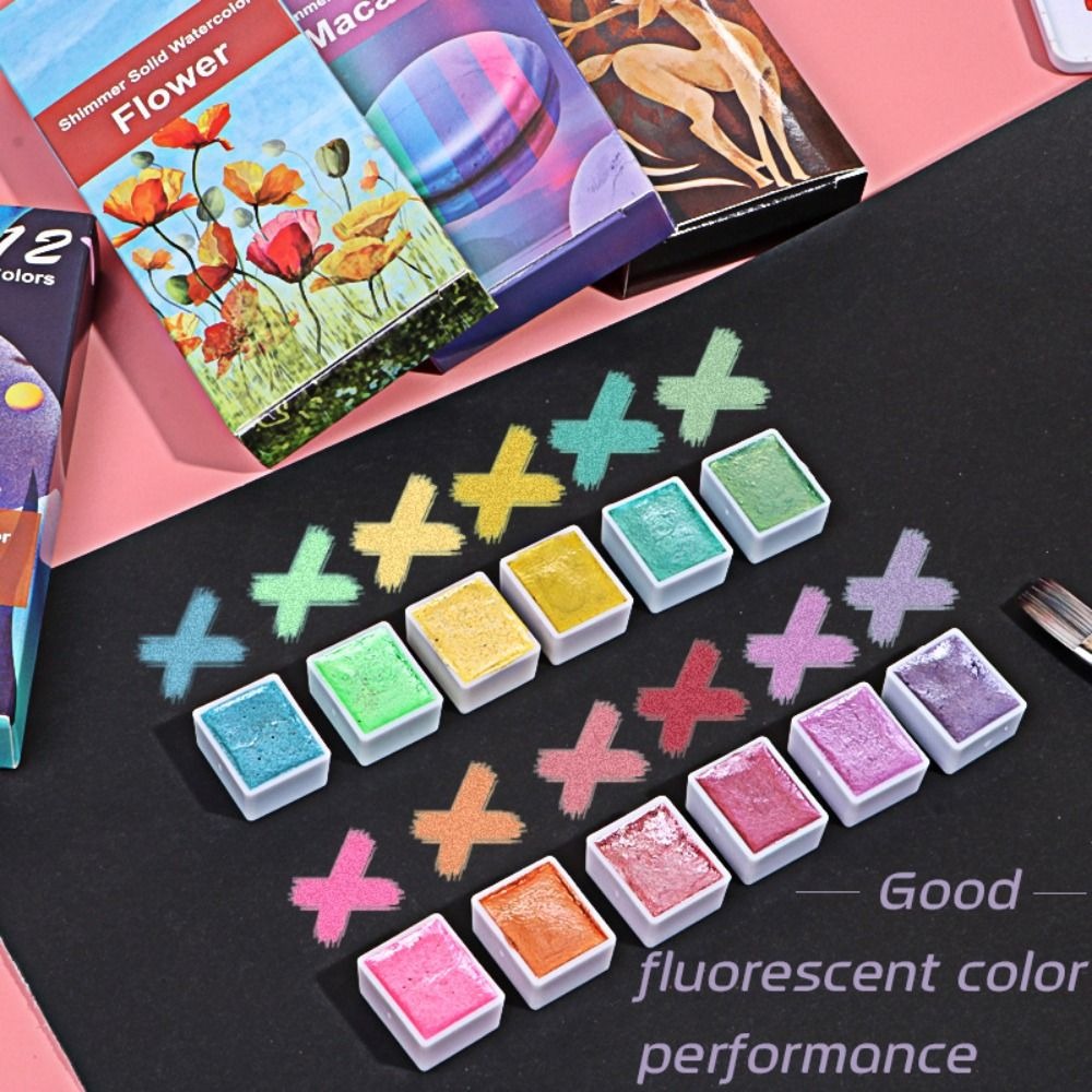 Watercolor Paint Set Solid Pigment - Set di colori ad acquerello solido