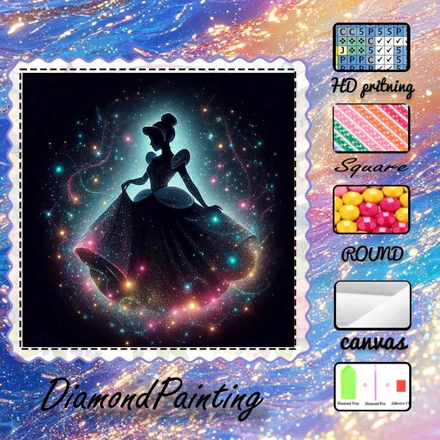 5D Diamond Painting Kit Full Drill - 1 pezzo - 5D-DIY - Tessuto