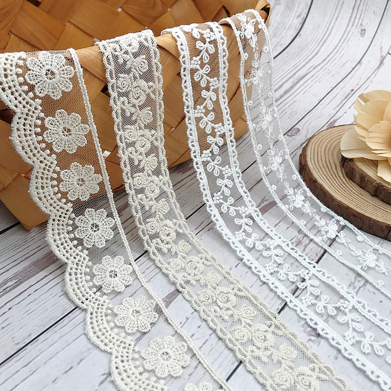 Cotton Embroidery Thread Skeins - 3 metri/lotto ricamo bianco beige filo