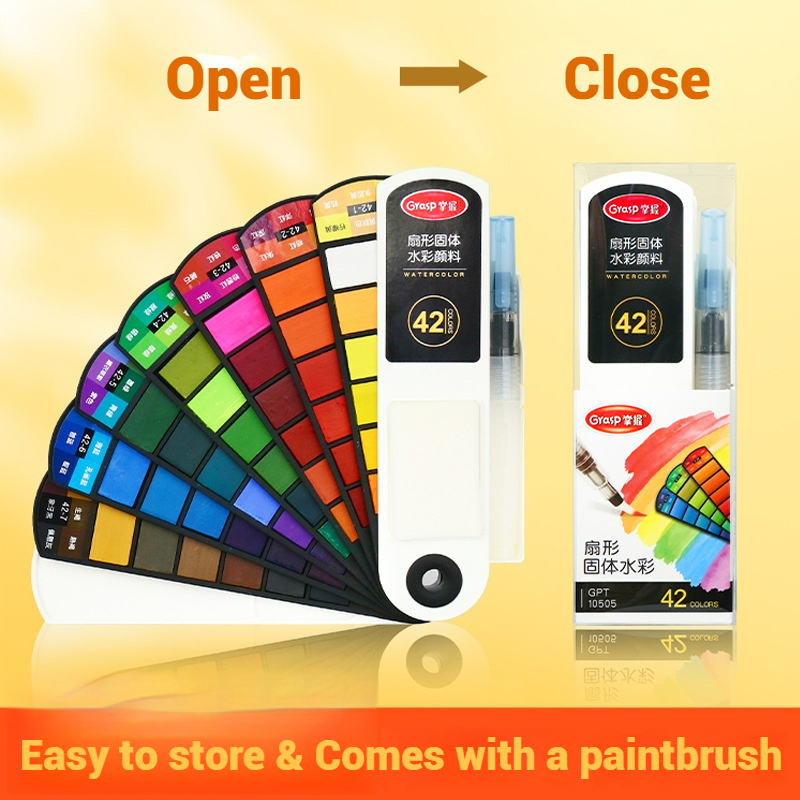 Watercolor Paint Set Solid Pigment - 18/24/42/60 Set di pigmenti per acquerello