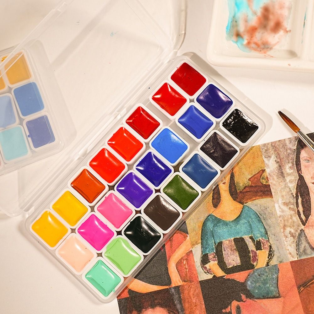 Set di 24 colori di acquerelli - Watercolor Paint Set Solid Pigment recensione e prezzo