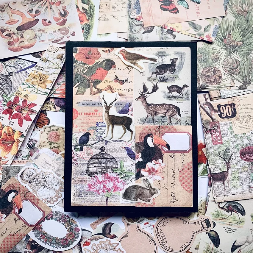 Adesivi Vintage per Journaling - Vintage Junk Journal Scrapbooking Paper recensione e prezzo