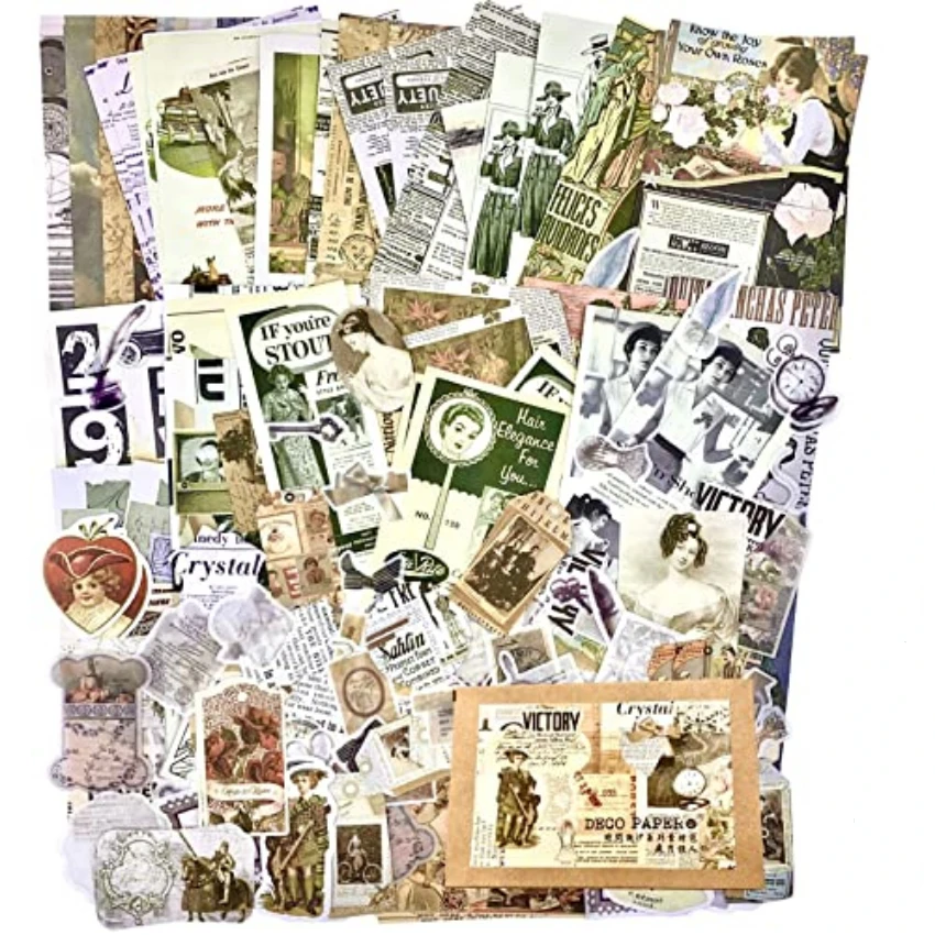 Adesivi Vintage per Journaling - Vintage Junk Journal Scrapbooking Paper recensione e prezzo