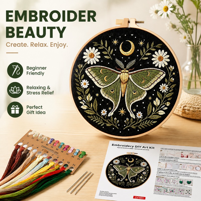 Kit Fai-da-Te per Ricamo a Pun - Cross Stitch Stamped Kits Beginners recensione e prezzo