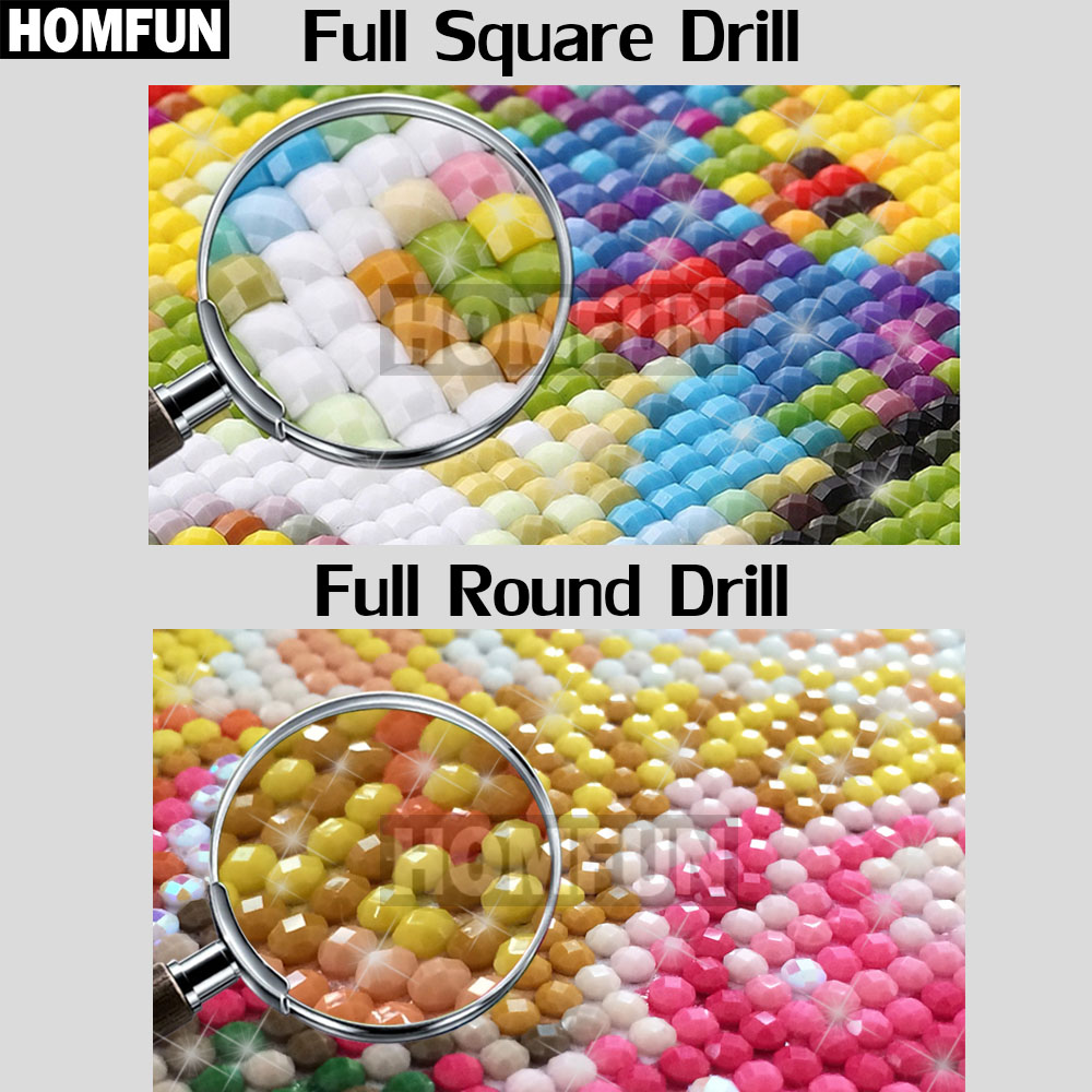 HOMFUN AB 5D pittura diamante  - 5D Diamond Painting Kit Full Drill recensione e prezzo