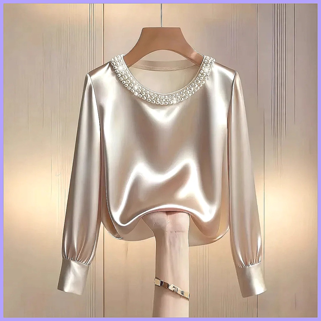 Elegante Camicetta in Raso con - Beading recensione e prezzo