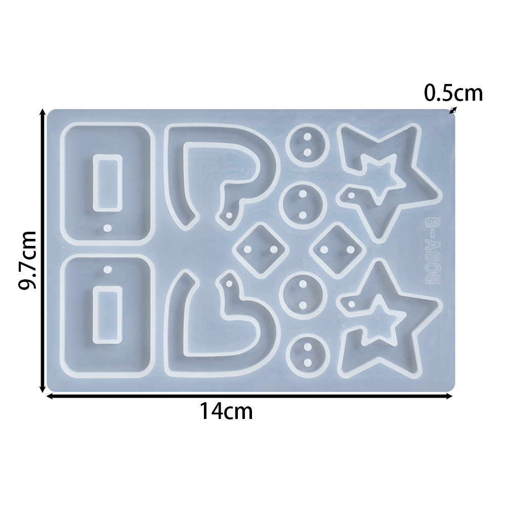 1 pz/lotto orecchini geometric - Silicone Epoxy Resin Molds Set recensione e prezzo