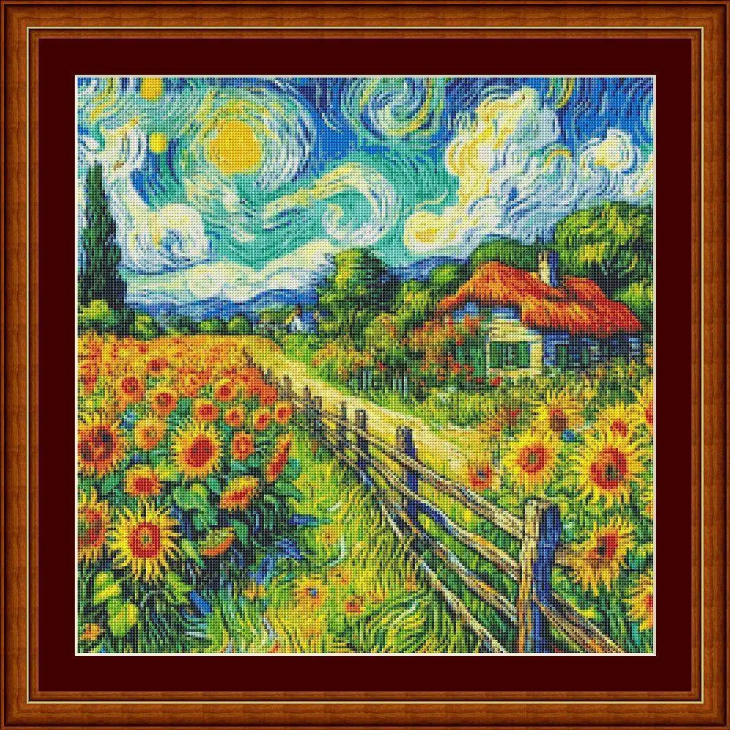 [CC4656-Serie Van Gogh Fattori - Cross Stitch Stamped Kits Beginners recensione e prezzo