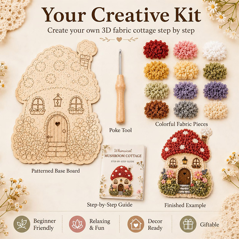Kit Fai-da-Te Casa dei Funghi  - Embroidery recensione e prezzo