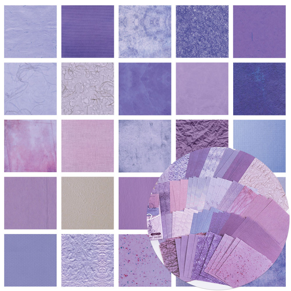 100 pezzi di texture colorata  - Vintage Junk Journal Scrapbooking Paper recensione e prezzo