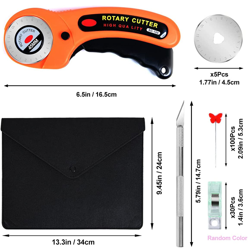 147 pezzi kit taglierina rotat - Rotary Cutter For Fabric 45Mm recensione e prezzo