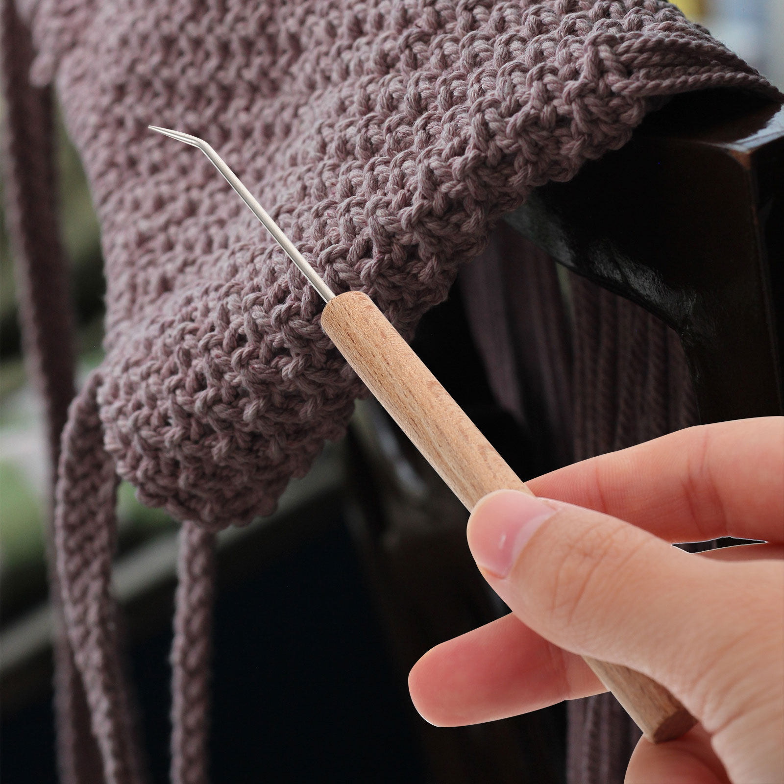1 pezzo di raffinato uncinetto - Wooden Crochet Hooks Ergonomic Handle recensione e prezzo